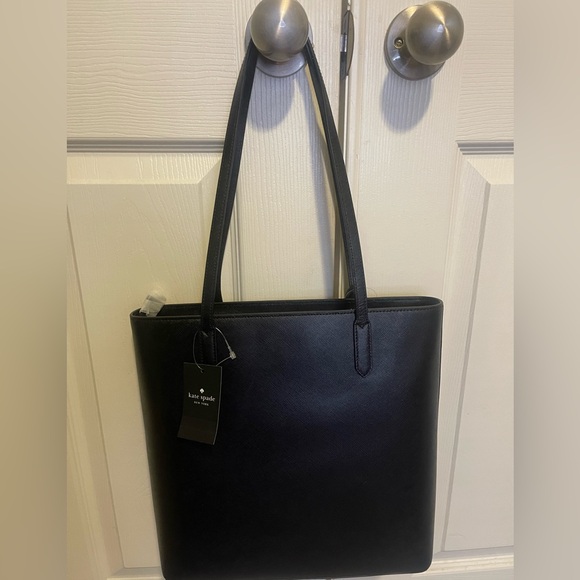 Kate Spade Jana Black Leather Tote NWT - Picture 6 of 7